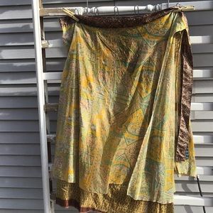 Magic wrap skirt, maxi skirt, boho skirt